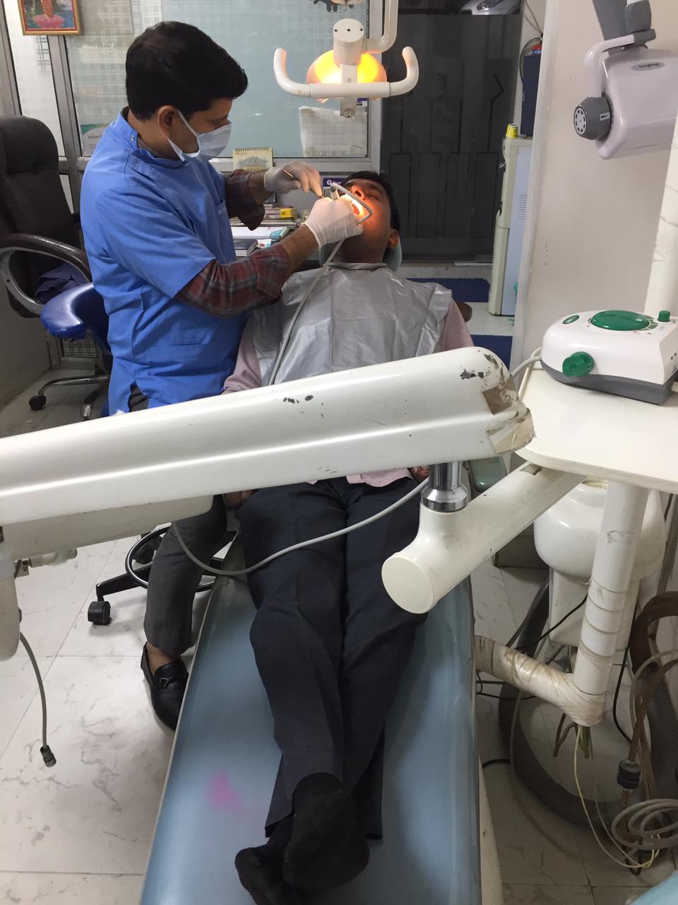 Dental treatment at the clinic